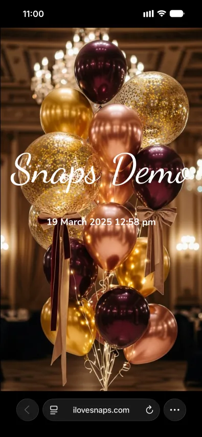 Snaps splash screen